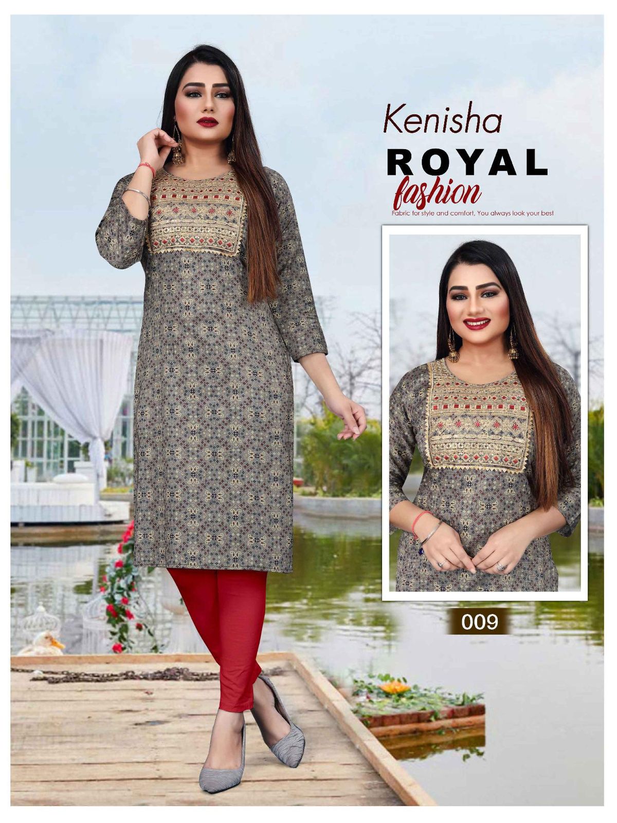 Trendy Kenisha Printed Regular Wear Wholesale Kurti Collection